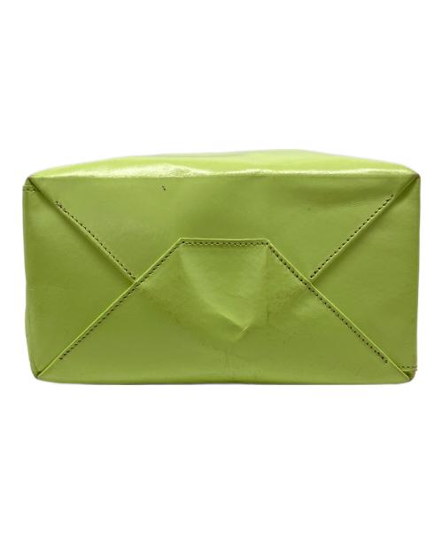 UNKNOWN PRODUCTS（アンノウン プロダクツ）UNKNOWN PRODUCTS (アンノウン プロダクツ) レザーペーパーバッグ グリーンの古着・服飾アイテム