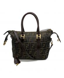 FENDI（フェンディ）の古着「ズッカ柄2WAYバッグ」｜ブラウン