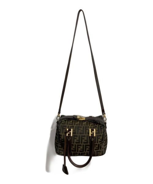 FENDI（フェンディ）FENDI (フェンディ) ズッカ柄2WAYバッグ ブラウンの古着・服飾アイテム