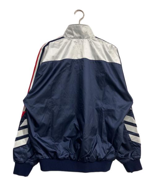 adidas（アディダス）adidas (アディダス) ナイロンジップジャケット ホワイト サイズ:Ｌの古着・服飾アイテム