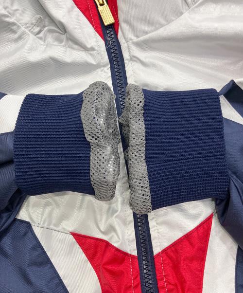 adidas（アディダス）adidas (アディダス) ナイロンジップジャケット ホワイト サイズ:Ｌの古着・服飾アイテム