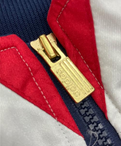 adidas（アディダス）adidas (アディダス) ナイロンジップジャケット ホワイト サイズ:Ｌの古着・服飾アイテム