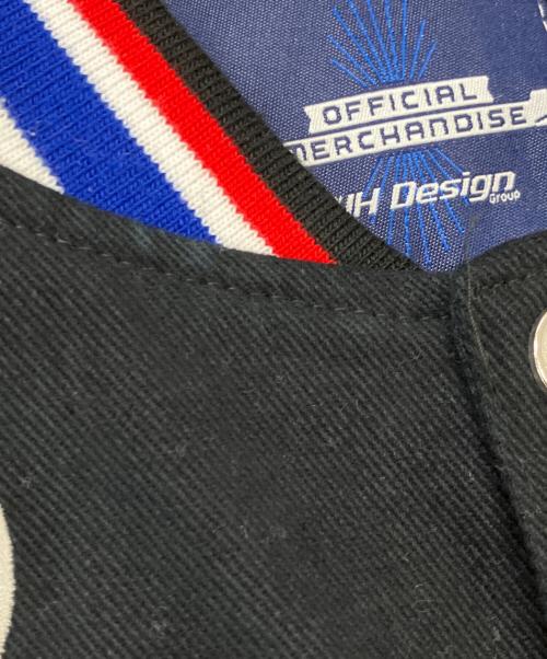 JH Design（ジェイエイチデザイン）JH Design (ジェイエイチデザイン) NBA (エヌビーエー) チームロゴ刺繍スタジャン ブラック サイズ:SIZE Lの古着・服飾アイテム