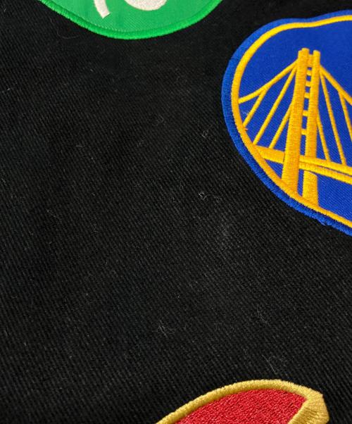 JH Design（ジェイエイチデザイン）JH Design (ジェイエイチデザイン) NBA (エヌビーエー) チームロゴ刺繍スタジャン ブラック サイズ:SIZE Lの古着・服飾アイテム