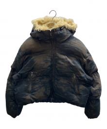 DIESEL（ディーゼル）の古着「W-AVES-FUR ジップジャケット」｜インディゴ×ブラウン