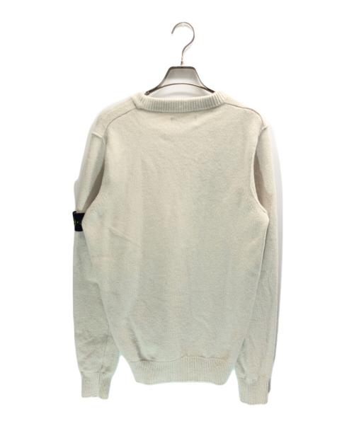 STONE ISLAND（ストーンアイランド）STONE ISLAND (ストーンアイランド) Wool-blend crew-neck sweater ベージュ サイズ:Ⅿの古着・服飾アイテム