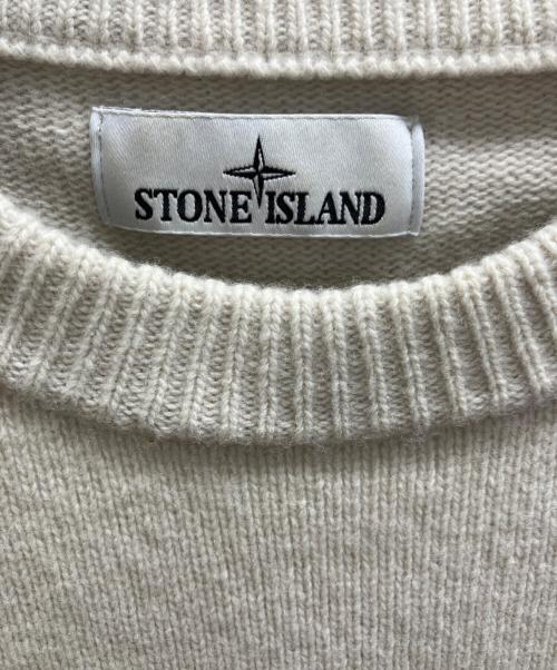 STONE ISLAND（ストーンアイランド）STONE ISLAND (ストーンアイランド) Wool-blend crew-neck sweater ベージュ サイズ:Ⅿの古着・服飾アイテム