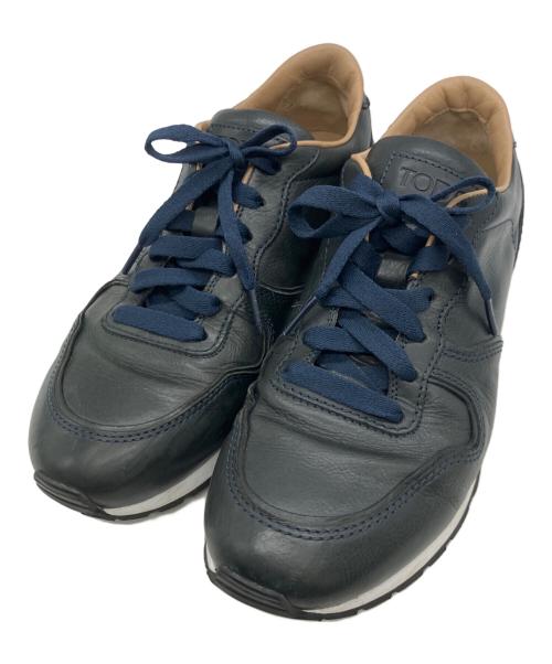 TOD'S（トッズ）TOD'S (トッズ) レザースニーカー ネイビー サイズ:5 1/2の古着・服飾アイテム
