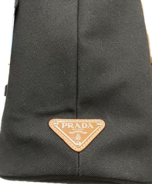 PRADA（プラダ）PRADA (プラダ) カナパ ファブリック ハンドバッグ ブラックの古着・服飾アイテム