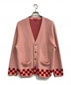 SUPREMEシュプリーム）の古着「Brushed Checkerboard Cardigan」｜ピンク