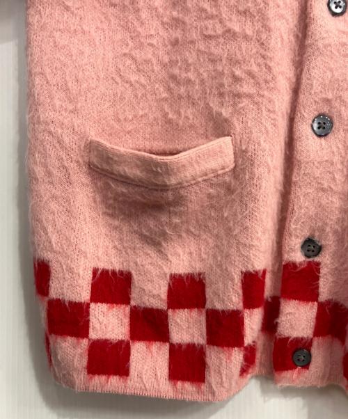 SUPREME（シュプリーム）SUPREME (シュプリーム) Brushed Checkerboard Cardigan ピンク サイズ:SIZE Mの古着・服飾アイテム