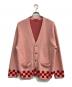 SUPREME（シュプリーム）の古着「Brushed Checkerboard Cardigan」｜ピンク
