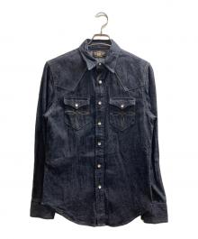RRL（ダブルアールエル）の古着「コンチョボタン デニムウエスタンシャツ」｜インディゴ