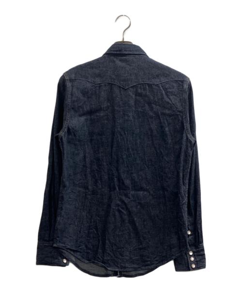 RRL（ダブルアールエル）RRL (ダブルアールエル) コンチョボタン デニムウエスタンシャツ インディゴ サイズ:Sの古着・服飾アイテム