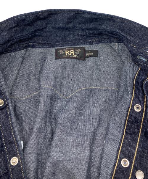 RRL（ダブルアールエル）RRL (ダブルアールエル) コンチョボタン デニムウエスタンシャツ インディゴ サイズ:Sの古着・服飾アイテム