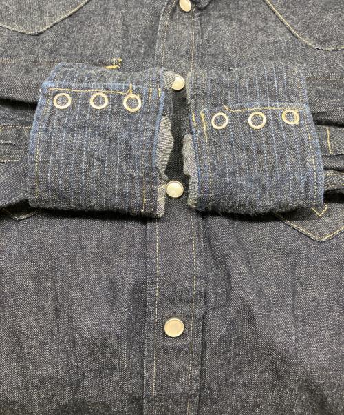 RRL（ダブルアールエル）RRL (ダブルアールエル) コンチョボタン デニムウエスタンシャツ インディゴ サイズ:Sの古着・服飾アイテム