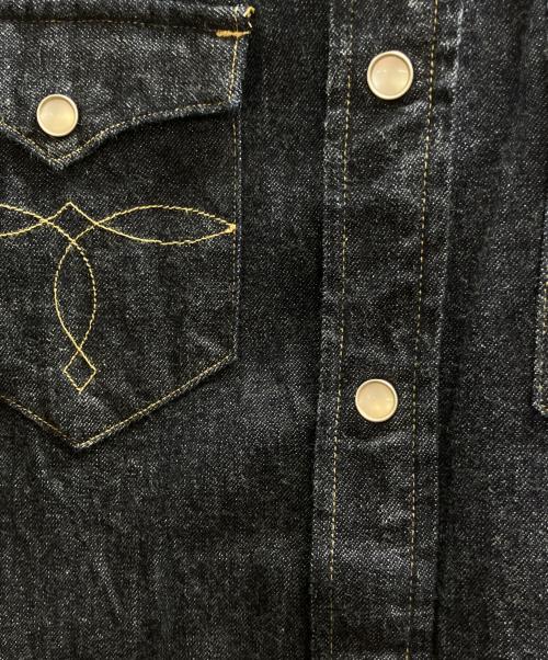 RRL（ダブルアールエル）RRL (ダブルアールエル) コンチョボタン デニムウエスタンシャツ インディゴ サイズ:Sの古着・服飾アイテム