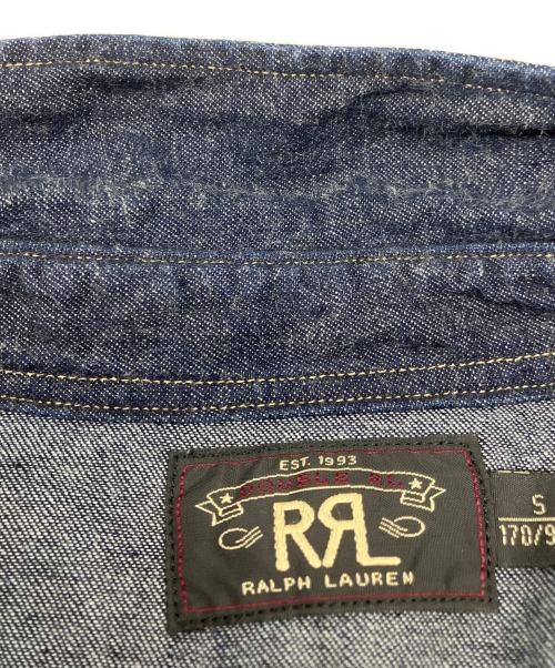 RRL（ダブルアールエル）RRL (ダブルアールエル) コンチョボタン デニムウエスタンシャツ インディゴ サイズ:Sの古着・服飾アイテム