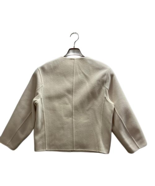 23区（ニジュウサンク）23区 (ニジュウサンク) ウールリバー ショートコート ベージュ サイズ:30の古着・服飾アイテム