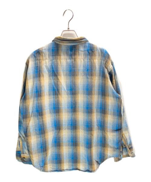 OSH KOSH（オシュコシュ）OSH KOSH (オシュコシュ) チェックシャツ ブルー サイズ:LARGEの古着・服飾アイテム