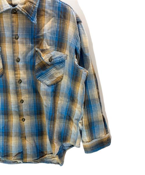OSH KOSH（オシュコシュ）OSH KOSH (オシュコシュ) チェックシャツ ブルー サイズ:LARGEの古着・服飾アイテム