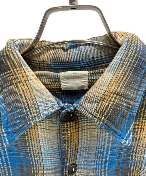 OSH KOSH（オシュコシュ）OSH KOSH (オシュコシュ) チェックシャツ ブルー サイズ:LARGEの古着・服飾アイテム
