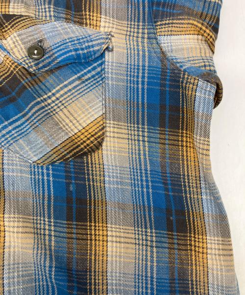 OSH KOSH（オシュコシュ）OSH KOSH (オシュコシュ) チェックシャツ ブルー サイズ:LARGEの古着・服飾アイテム