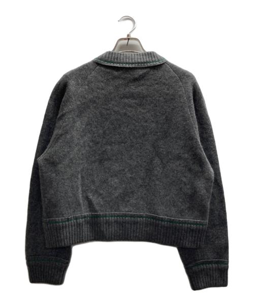 sacai（サカイ）sacai (サカイ) カシミヤブレンドジップデザインニット グレー サイズ:1の古着・服飾アイテム