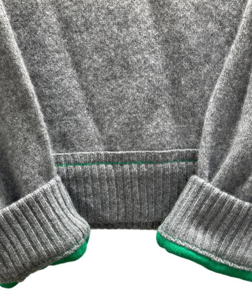 sacai（サカイ）sacai (サカイ) カシミヤブレンドジップデザインニット グレー サイズ:1の古着・服飾アイテム