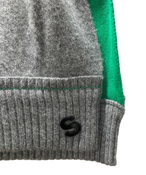 sacai（サカイ）sacai (サカイ) カシミヤブレンドジップデザインニット グレー サイズ:1の古着・服飾アイテム
