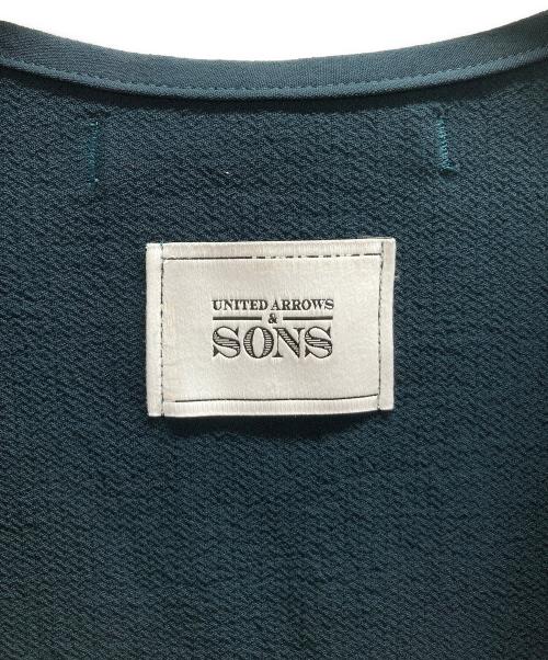 UNITED ARROWS & SONS（ユナイテッドアローズ＆サンズ）UNITED ARROWS & SONS (ユナイテッドアローズ＆サンズ) Ⅰ D/SL V CARDIGAN グリーン サイズ:Sの古着・服飾アイテム