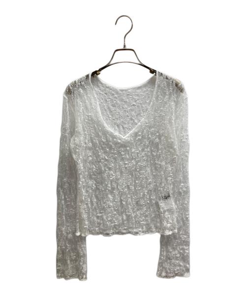CHAOS（カオス）Chaos (カオス) グラスレースプルオーバー ホワイト サイズ:SIZE Fの古着・服飾アイテム