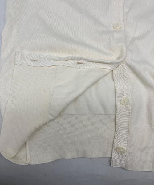 POLO RALPH LAUREN（ポロ・ラルフローレン）POLO RALPH LAUREN (ポロ・ラルフローレン) コットンナイロンクルーネックカーディガン ベージュ サイズ:Sの古着・服飾アイテム