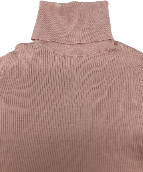 CHAOS（カオス）Chaos (カオス) 18Gシルクリブタートルネックニット ピンク サイズ:SIZE Fの古着・服飾アイテム