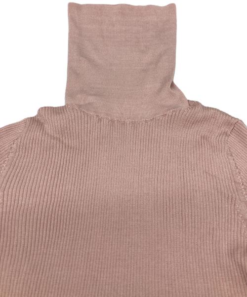 CHAOS（カオス）Chaos (カオス) 18Gシルクリブタートルネックニット ピンク サイズ:SIZE Fの古着・服飾アイテム