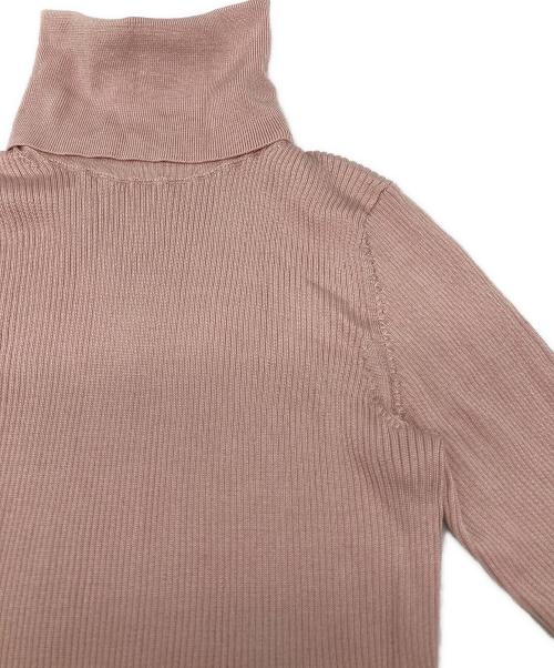 CHAOS（カオス）Chaos (カオス) 18Gシルクリブタートルネックニット ピンク サイズ:SIZE Fの古着・服飾アイテム