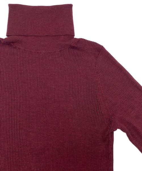 CHAOS（カオス）CHAOS (カオス) 18Gシルクリブタートルネックニット ボルドー サイズ:SIZE Fの古着・服飾アイテム