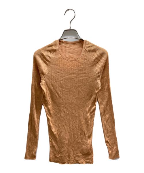 CHAOS（カオス）Chaos (カオス) シルクリブカットソー ベージュ サイズ:SIZE Fの古着・服飾アイテム
