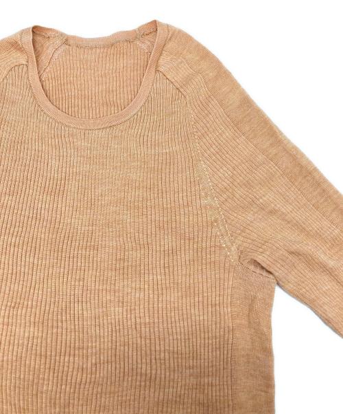 CHAOS（カオス）Chaos (カオス) シルクリブカットソー ベージュ サイズ:SIZE Fの古着・服飾アイテム