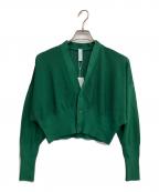 CFCLシーエフシーエル）の古着「GARTER CROPPED CARDIGAN」｜グリーン