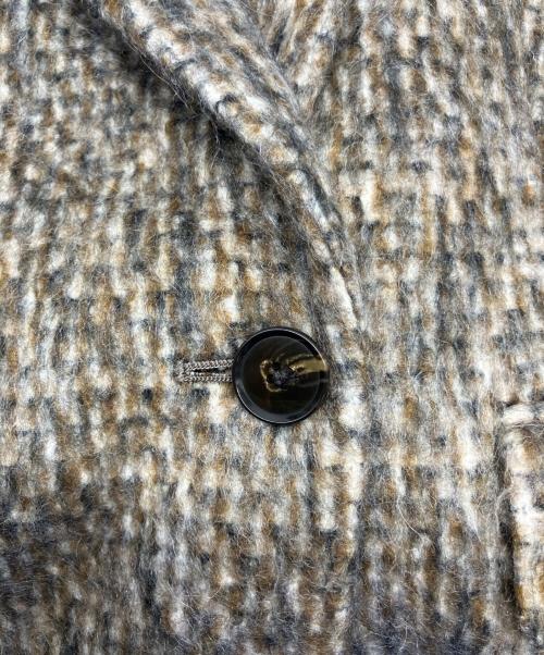 MACPHEE（マカフィー）MACPHEE (マカフィー) モヘヤミックスシャギー ダブルブレストジャケット ブラウン サイズ:34の古着・服飾アイテム