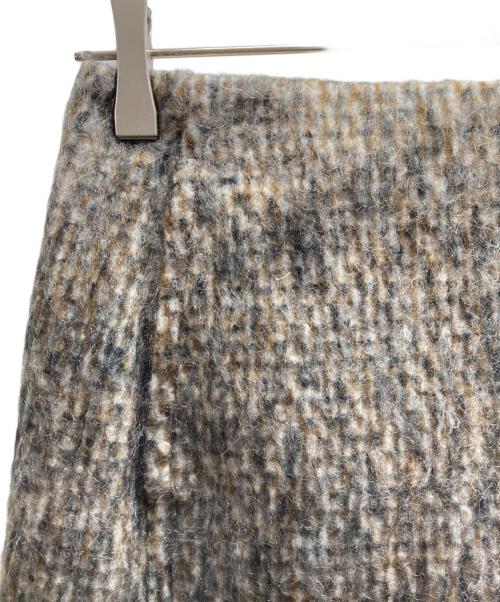 MACPHEE（マカフィー）MACPHEE (マカフィー) モヘヤミックスシャギー ミニスカート ブラウン サイズ:36 未使用品の古着・服飾アイテム