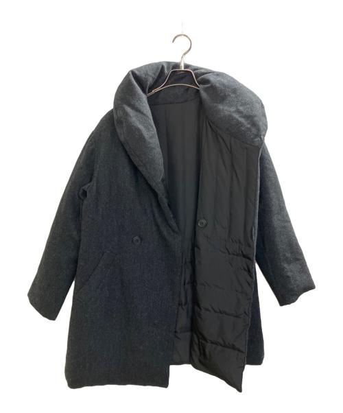plantation（プランテーション）plantation (プランテーション) リバーシブルダウンコート グレー サイズ:Ｍの古着・服飾アイテム