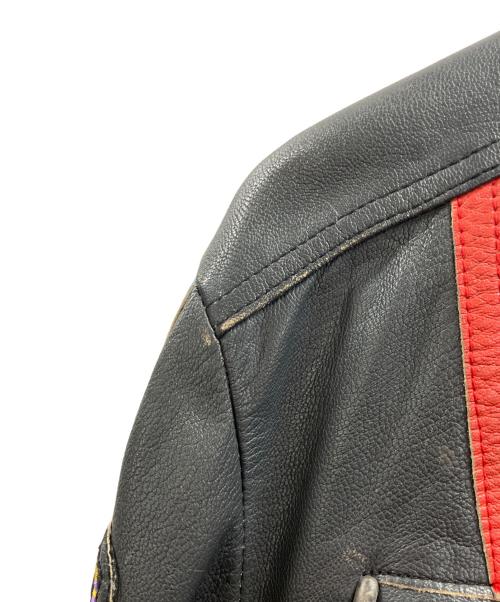 DIESEL（ディーゼル）DIESEL (ディーゼル) レーサー シングルライダースジャケット ブラック サイズ:Ⅼの古着・服飾アイテム