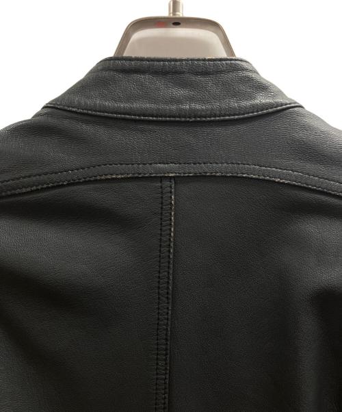 DIESEL（ディーゼル）DIESEL (ディーゼル) レーサー シングルライダースジャケット ブラック サイズ:Ⅼの古着・服飾アイテム