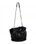 中古・古着 PRADA (プラダ) ナッパレザーフリンジ 2WAYトートバッグ ブラック：40000円