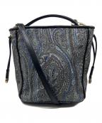 ETROエトロ）の古着「2WAYバッグ」｜ブラック×ブルー