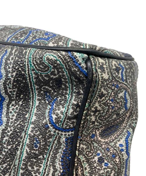 ETRO（エトロ）ETRO (エトロ) 2WAYバッグ ブラック×ブルーの古着・服飾アイテム