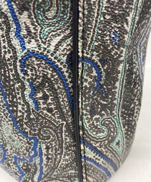 ETRO（エトロ）ETRO (エトロ) 2WAYバッグ ブラック×ブルーの古着・服飾アイテム