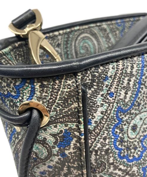 ETRO（エトロ）ETRO (エトロ) 2WAYバッグ ブラック×ブルーの古着・服飾アイテム